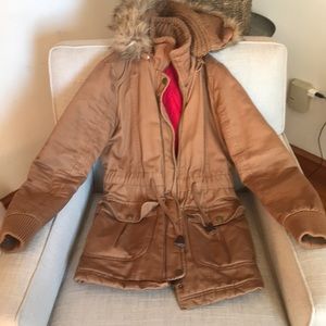 Forever 21 Faux Fur Hooded Parka